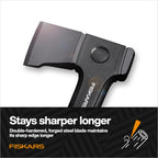 Fiskars X14 Universal Axe 14", Camping Hatchet for Chopping Wood Kindling