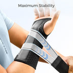 FREETOO Carpal Tunnel Wrist Brace Pro, Single-Pull Wrist Support for Sleeping with S Shape Splint, Lightweight Hand Brace for Women Men, Tendonitis, Arthritis Pain Relief, Black/Light Gray(Right,S/M)