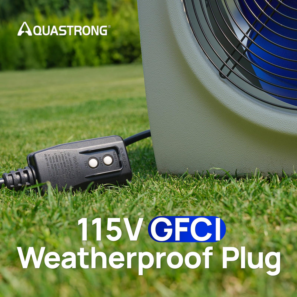 AQUASTRONG Swimming Pool Heat Pump,Electric Pool Heater for Above Ground and Inground Pool,Heating and Cooling Pool Heater Pools Up to, 5000 Gallons