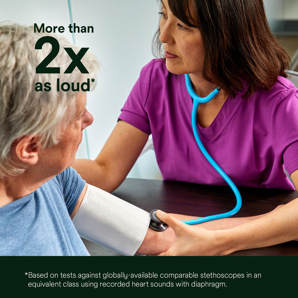 3M Littmann Classic III Monitoring Stethoscope, 5811, More Than 2X as Loud, Weighs Less, Stainless Steel Smoke-Finish Chestpiece, 27" Black Tube, Smoke Stem, and Headset