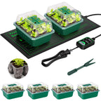 VIVOSUN 6-Pack Seed Starter Trays & 10"x20.75" Seedling Heat Mat