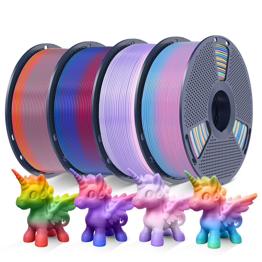 SUNLU Rainbow PLA Filament 1.75mm, 4kg in Total, PLA Rainbow 01-04