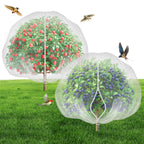 6.4'x6.4' Fruit Tree Netting with 2-Way Zipper & Drawstring (2 Pack)