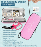MEUUT 15 pcs Stethoscope Case Kits, Perfect Nurse Gift Include Stethoscope Case, Penlights, Medical Scissor, Bandage Wraps, Badge Holders for Nurse Student