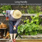 Oliynedy Stirrup Hoe Cultivator Garden Tool Heavy Duty,Scuffle Loop Action Hoe Weeding Gardening Hand Tools for Women Kids Men,Metal Weeder Scraper Garden Hoe Rake Weed Puller Long Handle 32-72