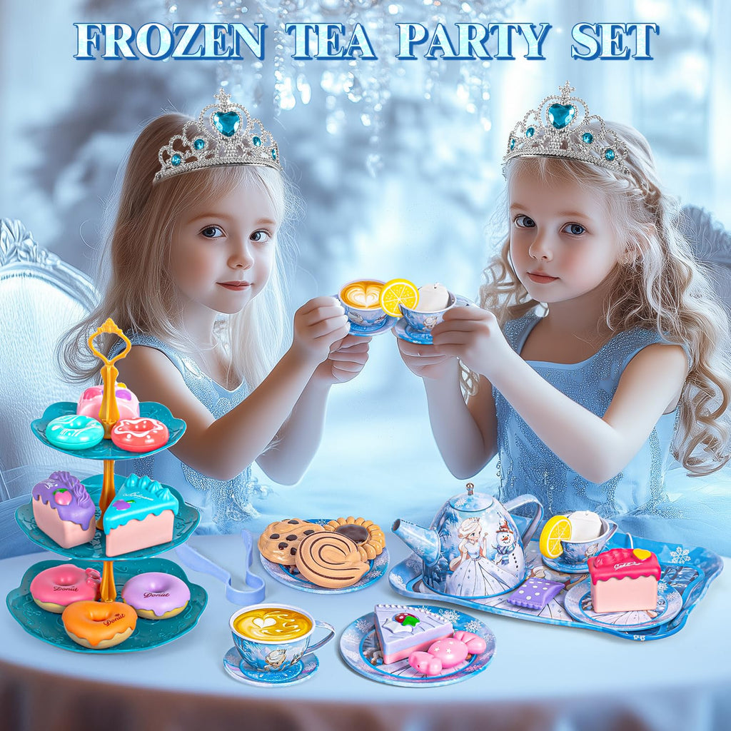 Hohosunlar Kids Tea Party Set for Little Girls Toddlers 3 4 5 6 7 8