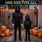 HAOSUN Halloween Plague Doctor Mask Scary Costumes for Adult Men Teen