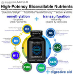 Methylated B Complex Vitamins Riboflavin B6 B12 Folate L-Serine NAC & TMG Supplements Brain Heart MTHFR Immune Support - Methylated Multivitamin L Methylfolate Active 5-MTHF (180) Dr Ekberg euMethyl-B