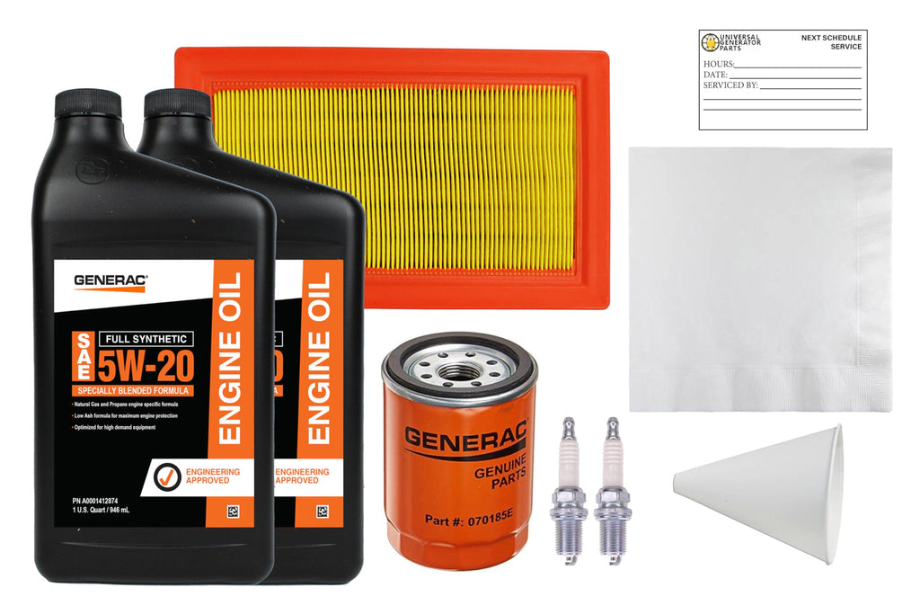 Generac 5w-20 Maintenance Kit for 20kw and 22kw with Oil (2013+ Evolution Models) Model: 0j932300