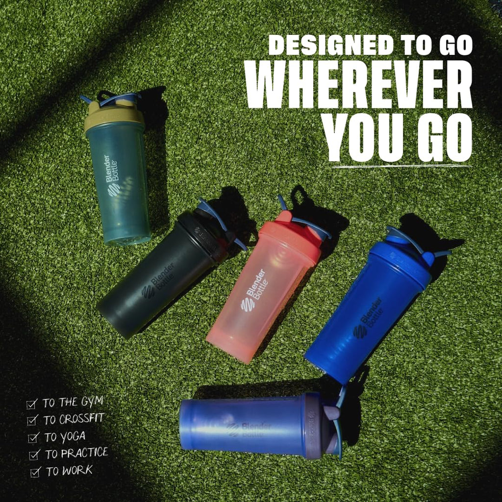BlenderBottle Classic V2 Shaker Bottle Perfect for Protein Shakes and Pre Workout, 20-Ounce, Ocean Blue