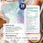 SkinnyFit - Super Youth Collagen for Women - Multi Collagen Peptides Powder - Probiotics, Fiber, Hyaluronic Acid - Non GMO, Gluten Free, Sugar Free - Beauty & Self Care - Unflavored (28 Servings)