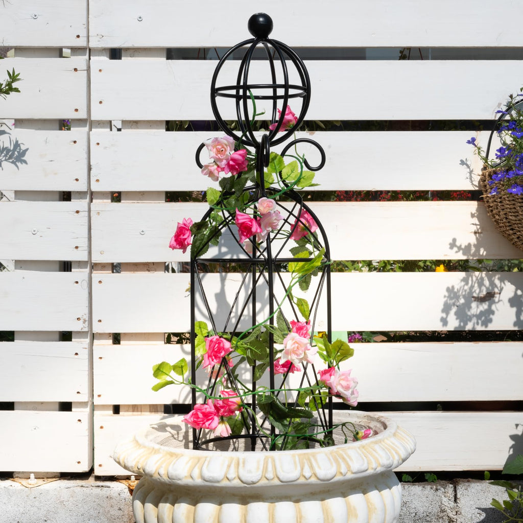 GOOOXIM Metal Garden Obelisk Trellis for Climbing Plants - 27.1"x7.8"