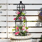 GOOOXIM Metal Garden Obelisk Trellis for Climbing Plants - 27.1"x7.8"