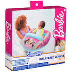 Swimways Barbie Inflatable Water Boat Vehicle, Inflatable Pool Floats and Kids Pool Toys, Barbie Pool Party Supplies for Kids Aged 3 & Up