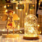 2 Pack Fairy String Lights Plug in Twinkle Lights with Remote for Bedroom