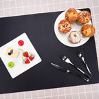 Gartful Silicone Mats for Countertop - 32"x 24"x0.06", Extra Large Multipurpose Mat, Counter Table Protector, Desk Saver Pad, Placemat Nonstick Nonskid Heat-Resistant Kitchen Pad, Black