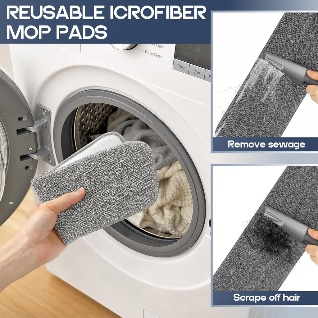 Microfiber Spray Mop for Hardwood Floors Cleaning with 3 Washable Pads
