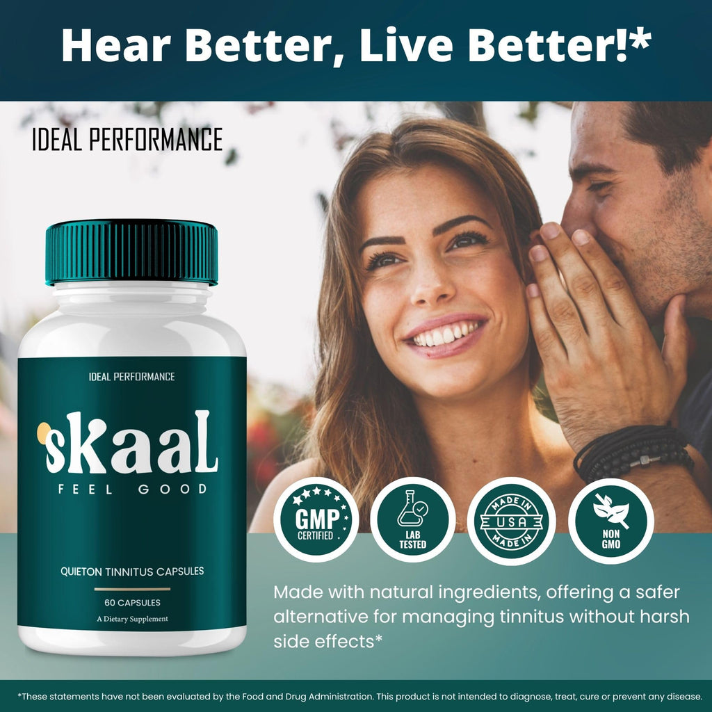 IDEAL PERFORMANCE Skaal Tinnitus Capsules - Maximum Strength, All Natural Ear Health Support Reviews (5 Pack)