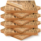 600 Pcs 12 x 12 Inch Deli Wax Paper Sheets Grease Resistant Tray Basket Liners Newsprint Paper Water and Grease Proof Sandwich Wrapping Square Hot Dog Wrappers for Food Baking (Brown)