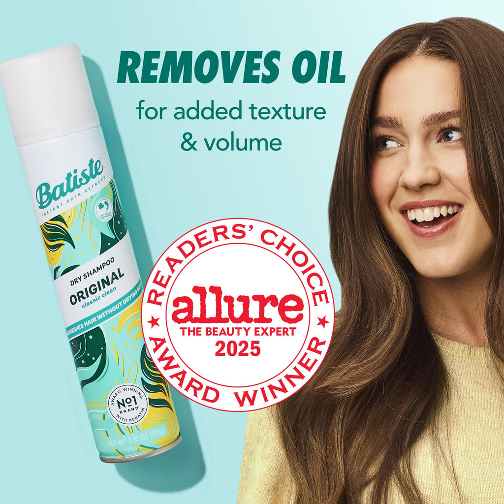 Batiste Original Dry Shampoo, Waterless Shampoo, 3.81oz 3 pack