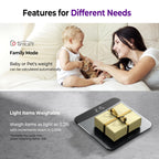 Ovutek Bathroom Scales Digital Weight, Topnotch Quality 450lb Weight Scale, Most Accurate to 0.05lb, Automatic Weighing Scale for Body Weight, Baby, Pet, Larger LED, Sturdy and Durable Base Machine