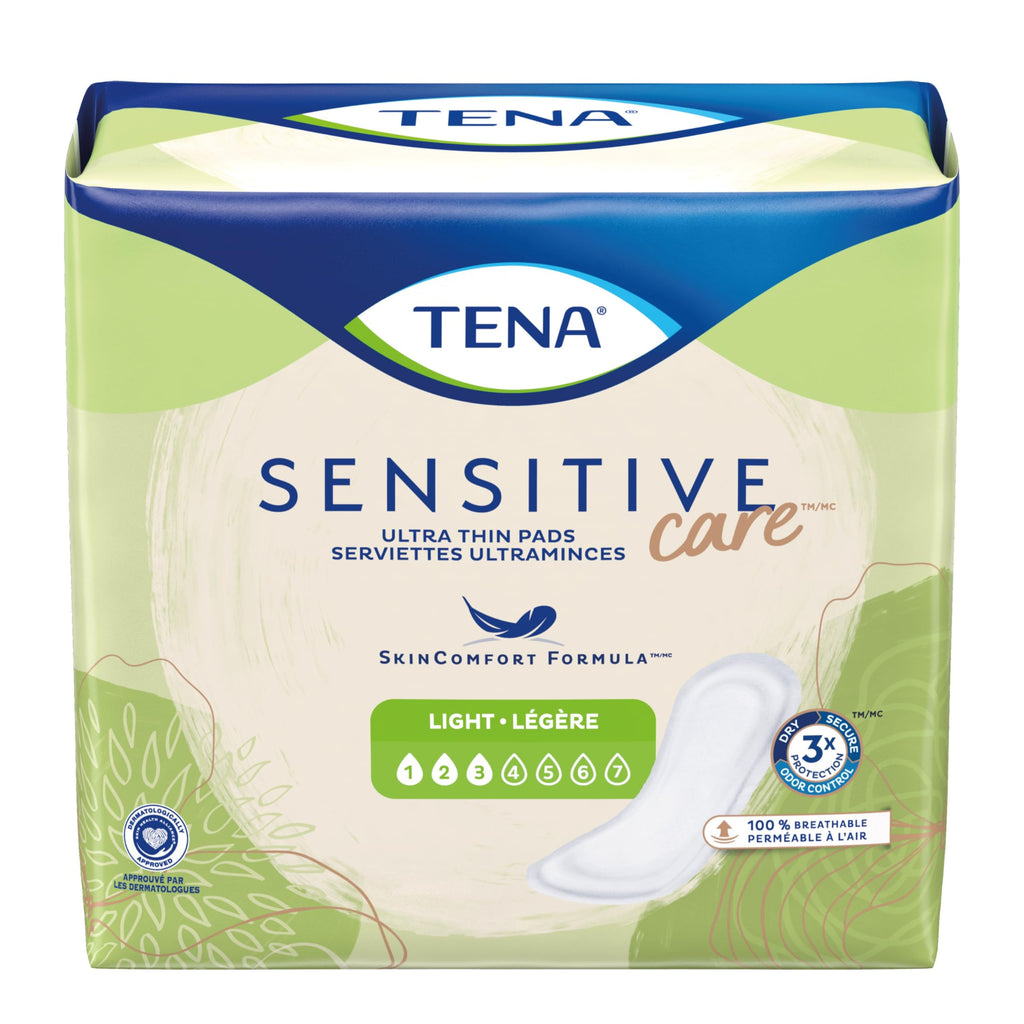 TENA Intimates Ultra Thin Light Bladder Leakage Pad for Women, Light Absorbency, Regular Length, 2 Pack 60 Total