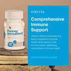 Forever Living - Forever ImmuBlend Immune Support Supplement – Includes Botanicals, Vitamins D & C, Maitake & Shiitake Mushrooms – 60 Tablets
