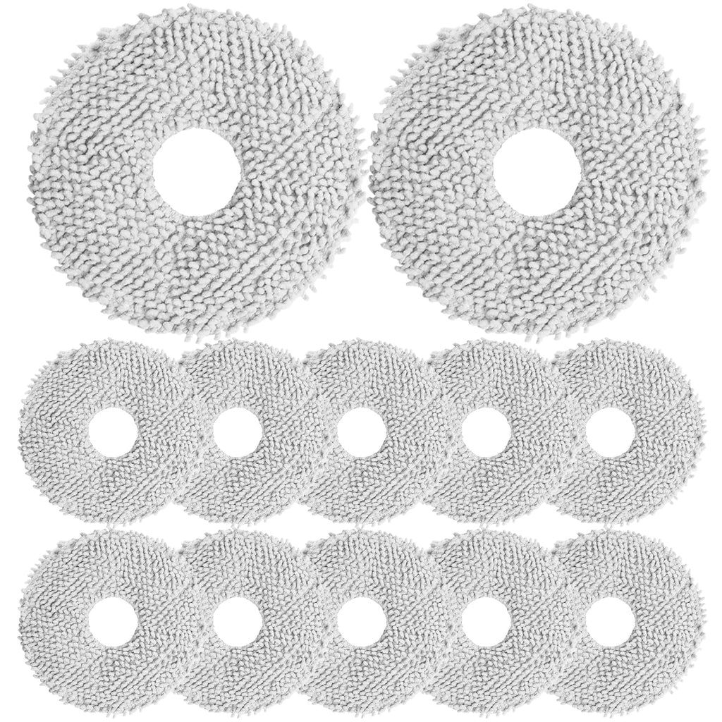 12Pack Microfiber Vacuum Mop Cloth Pad for Dreame X50 Ultra/L20 Ultra/L10s Pro/L10s Pro Gen2/X40 Ultra/for Xiaomi X10+/X20+/for Mova P10/P50 Robot Vacuum,Replacement Part Washing Mopping Pad Mop Pad