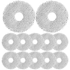 12Pack Microfiber Vacuum Mop Cloth Pad for Dreame X50 Ultra/L20 Ultra/L10s Pro/L10s Pro Gen2/X40 Ultra/for Xiaomi X10+/X20+/for Mova P10/P50 Robot Vacuum,Replacement Part Washing Mopping Pad Mop Pad