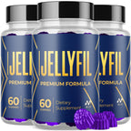 (3 Pack) Jellyfil Gummies, Official Jellyfil Gummys with All Natural Ingredients, Advanced Formula Maximum Strength Supplement with Natural Active Lifestyle Support Premium Multivitamins (180 Gummies)