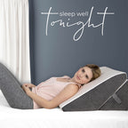 Kolbs Memory Foam Adjustable Bed Wedge Pillow - Wedge Pillow Set for After Surgery - 9 and 12 inch Height Plush Velvet Cover Multi Use for Sleeping and Acid Reflux (Adjustable Height)