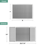 Paramondo Expandable Window Screen, Horizontal (20" H x 28.6" - 54" W, 2 Pack) Adjustable Window Screens, Replacement Window Screens for House Windows