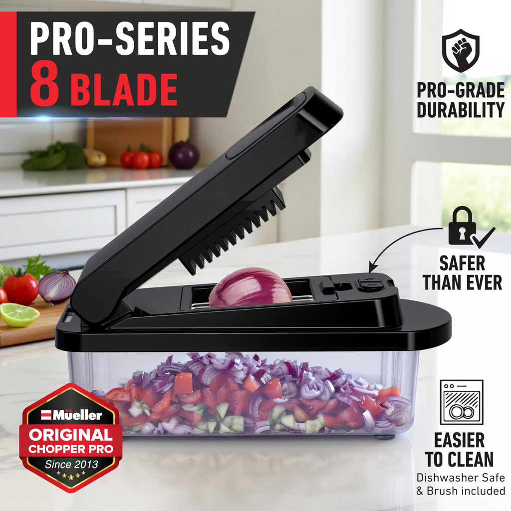MUELLER HOME Pro-Series 10-in-1, 8 Vegetable Chopper & Mandoline Slicer