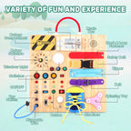 Hoarosall 23 in 1 Busy Board Montessori Toys for Toddler and 1-3 Year Old Boys and Girls