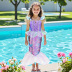 Meland Mermaid Dress for Girls, Princess Dress Up Costume Toy (5-6 Years)