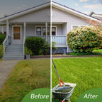 Thatch Rake for Lawn with Adjustable Handle Heavy Duty Steel Lawn Rake