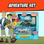 Wild Kratts Adventure Playset - 8pc Set Includes Goggles, Creature Pod, 4 Power Discs & More, Pretend Play & Costume Dress Up Accessories, Officially Licensed Toys for Children, Gift for Kids