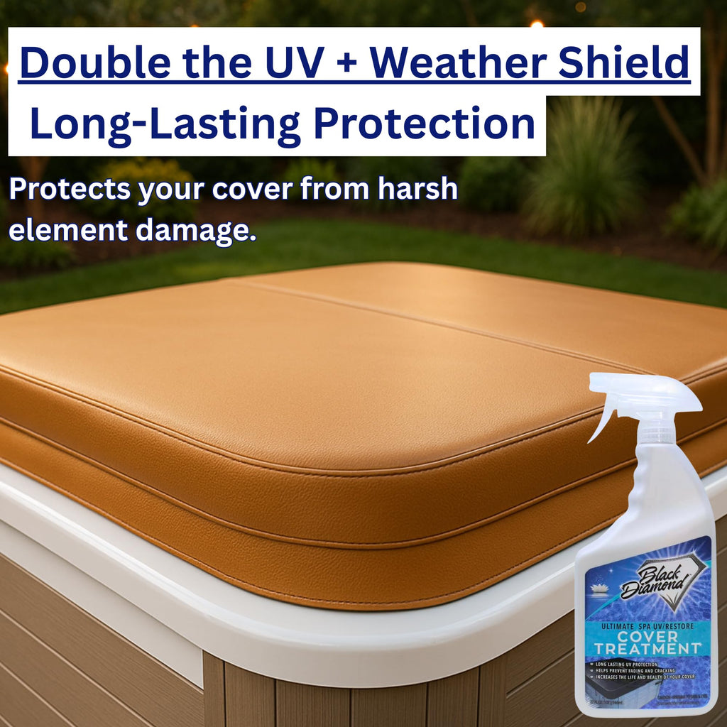 Ultimate UV/Restore Spa & Hot Tub Cover Cleaner and Protectant Treatment. Conditioner for Vinyl Cover Conditioner Spray Restores Your Cover to Look New. Simply Easy to Use