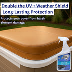 Ultimate UV/Restore Spa & Hot Tub Cover Cleaner and Protectant Treatment. Conditioner for Vinyl Cover Conditioner Spray Restores Your Cover to Look New. Simply Easy to Use