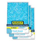 PetSafe ScoopFree Disposable Crystal Cat Litter Tray, Fresh Scent, 3 Pack