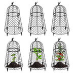 6 Pack Plant Protectors from Animals, Garden Cloches for Plants, Rustproof Chicken Wire Cloche Plant Cages to Keep Animals Out, Sturdy Metal Garden Cages for Outdoor Plants 13" D x 20" H