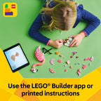 LEGO Creator 3 in 1 Wild Animals: Pink Flamingo Animal Building Toy - Includes 3 Building Options, Pink Flamingo, Cockatoo, or Axolotl - Learning Toy for Kids, Girls, and Boys, Ages 8+ - 31170