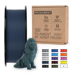 Prusament 3D Printer Premium Filament PLA Gentleman's Grey 1.75mm - 1kg Spool - High Precision ±0.02 mm - Easy to Print - Low Warping - No Tangling - Ideal for Beginners & Professionals