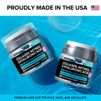 Anti-Aging Face Moisturizer with Retinol, Collagen & Hyaluronic Acid - Made in USA - Moisturizer Face Cream for Women & Men - Firming & Hydrating Neck Cream - Day & Night Skin Care - 2-Pack