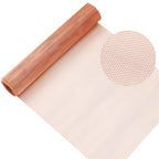 Therwen 24 Inch x 20 ft Copper Mesh Screen 99.9% Pure Copper 40 Mesh Roll Wire Fabric for Grounding Dense Filter Screen Woven Crafts Window Protection