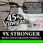Nature's Freedom 45% Concentrated Vinegar, NSF Certified, 1 Gallon with Garden Pump Sprayer