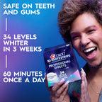 Crest 3D Whitestrips Professional Effects + LED Light – Teeth Whitening Kit, 1 Light + 20 Treatments, Each with 1 Upper/1Lower, 40 Strips – Crest 3DWhite Teeth Whitening Strips