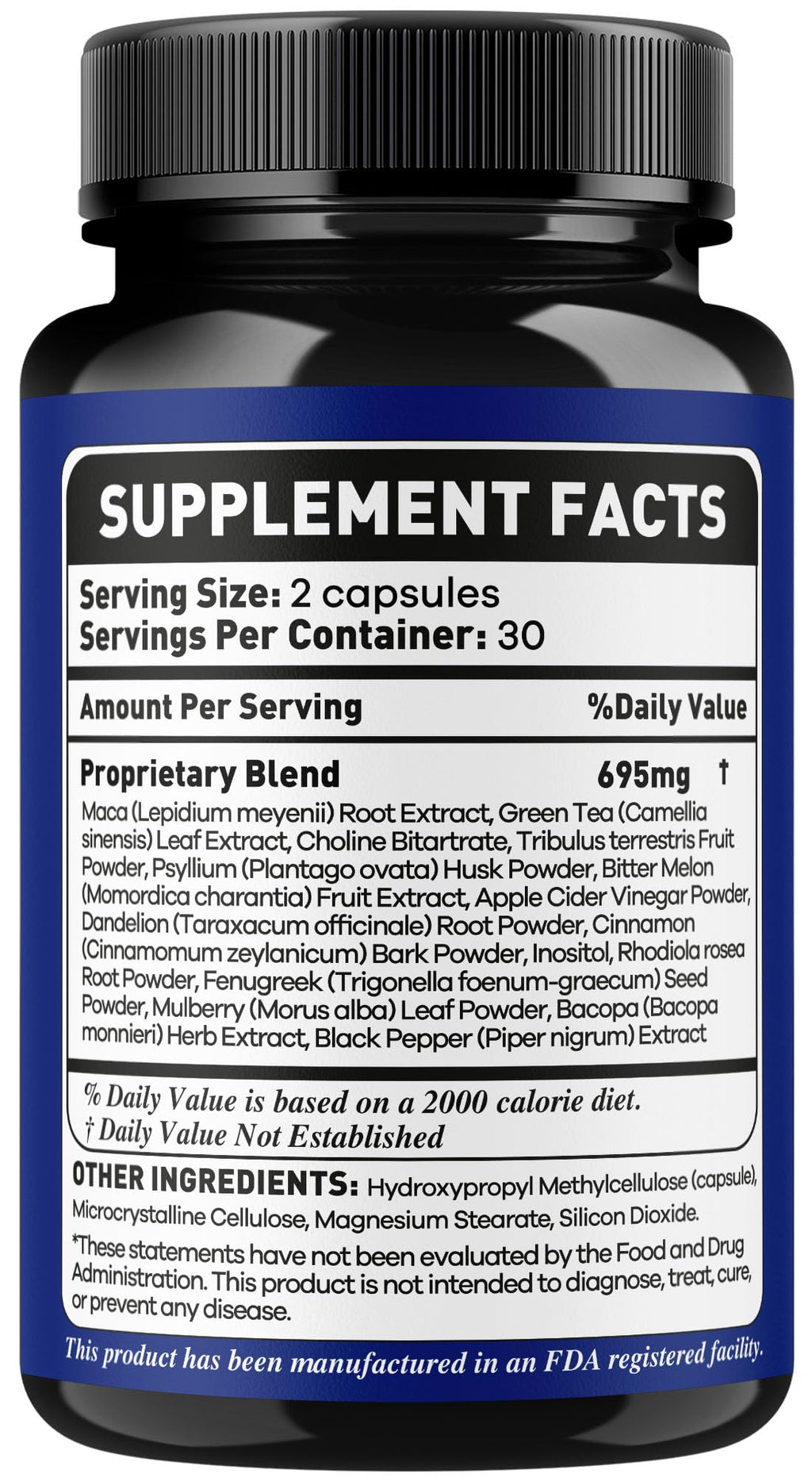 Brain Vex Capsules - BrainVex Pills with All Natural Ingredients, Advanced BrainVex Capsules Overall Health and Wellness Vitamin Supplement Formula for Max Strength, 60 Capsules for 1 Month