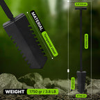 CKG Metal Detecting Shovel Digging Tool with Double Serrated Blade – Heavy Duty Digger Garden Root Cutter T-Handle Spade Professional Metal Detector Accessories