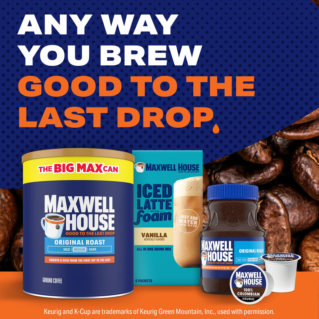 Maxwell House Ground Coffee, Original Roast, 33.1 oz Canister